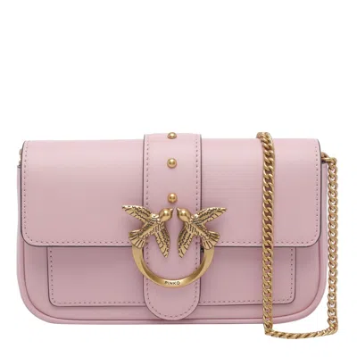 Pinko Love One Crosbsody Bag In Pink