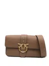 Pinko Love One Cross Body Bag In Brown