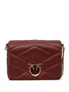Pinko Love One Cross Body Bag In Red