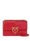 Pinko Love One Cross Body Bag In Red