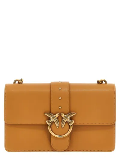 Pinko 'love One' Crossbody Bag In Sand