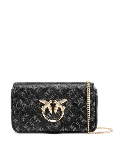 Pinko Love One Crossbody Bag In Black
