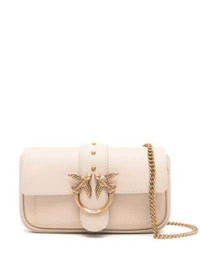 Pinko Love One Crossbody Bag In Neutral