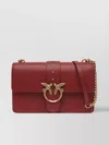 Pinko Mini Love Bag Slouchy Shoulder Bag In Leather With Two Straps In Blue