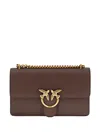 Pinko Love One Flap Shoulder Bag In Brown