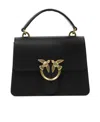 Pinko Love One Fold-over Tote Bag In Black