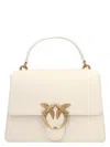 Pinko Classic Love One Top Handle Light Simply Bag In Neutral