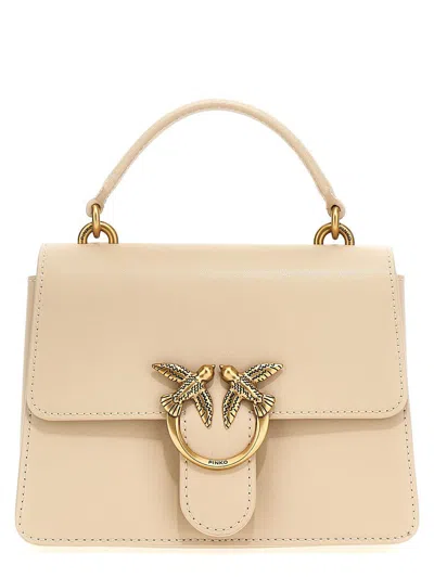 Pinko 'love One' Handbag In Beige