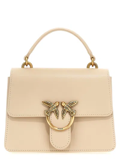 Pinko Beige Love One Handbag