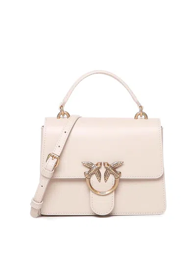Pinko Love One Handbag In Dorado