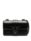 Pinko Love One Leather Mini Bag In Black