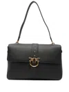 Pinko Love One Leather Shoulder Bag In Black