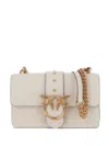 Pinko Structured Flap Closure Shoulder Bag With Gold Emblem