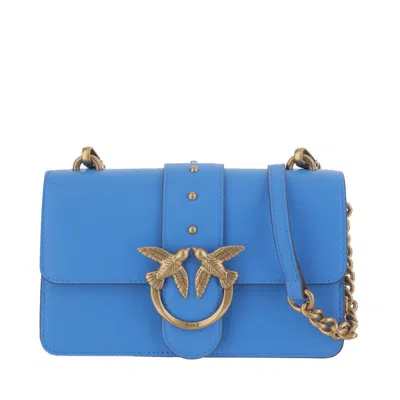 Pinko Love One Mini Bag In Blue
