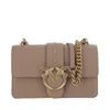 Pinko Love One Bird Chain Crossbody Bag In Brown