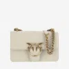Pinko Love One Mini Bag Off White In Off White