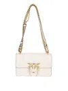 Pinko Compact Rectangular Shoulder Bag In White