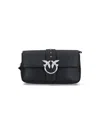 Pinko "love One" Mini Biker Bag In Black