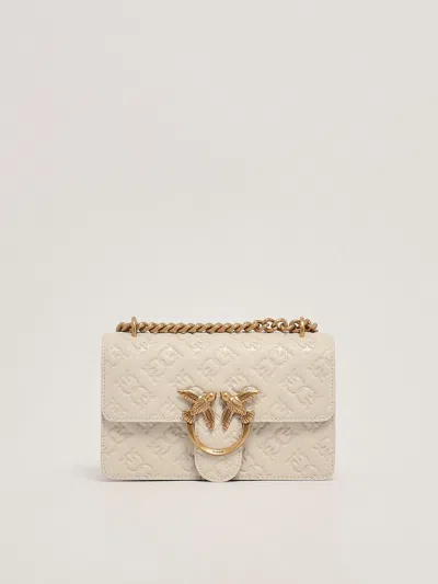 Pinko Love One Mini Cl Clutch In Bianco