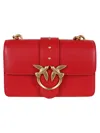 Pinko Love One Mini Cl Vitello Seta In Q Rosso Antique Gold