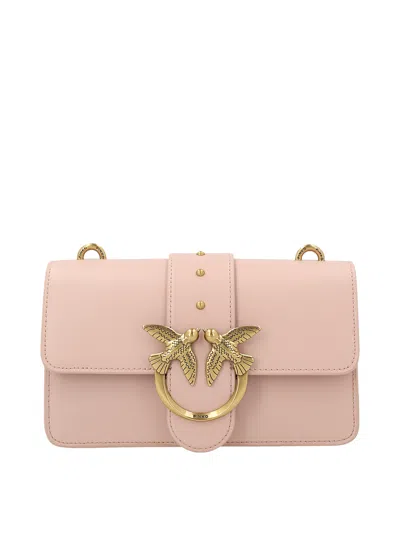 Pinko Love One Mini Classic Crossbody Bag In Pink