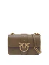 Pinko Love One Antique Gold Green Shoulder Bag