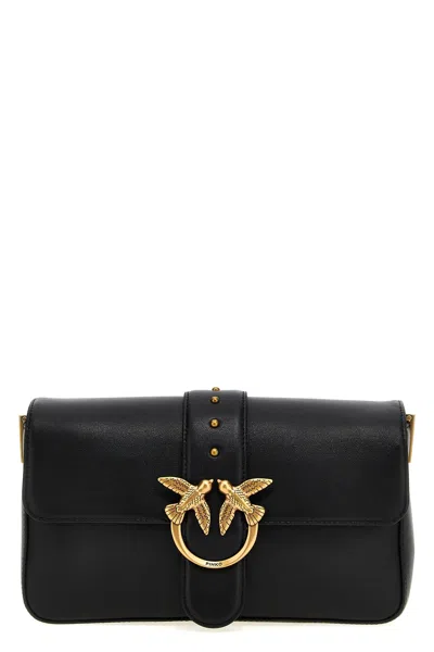 Pinko 'love One Mini' Crossbody Bag In Black