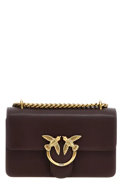 Pinko 'love One Mini' Crossbody Bag In Brown