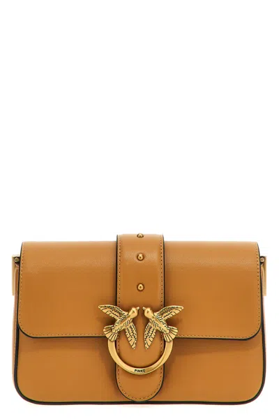 Pinko 'love One Mini' Crossbody Bag In Brown