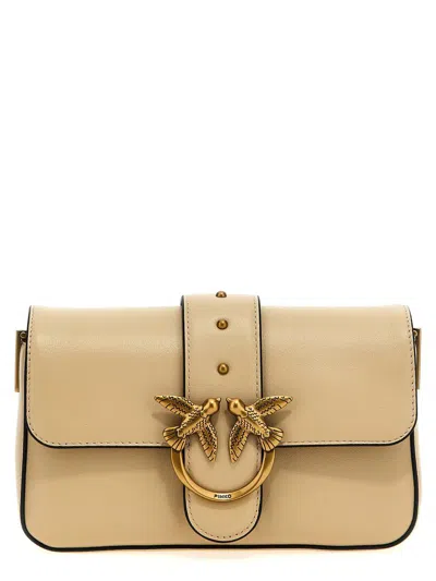 Pinko 'love One Mini' Crossbody Bag In Sand
