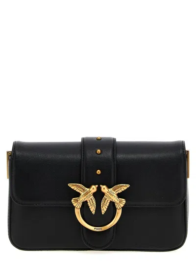 Pinko 'love One Mini' Crossbody Bag In Black