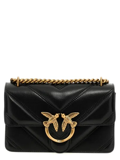 Pinko 'love One Mini' Crossbody Bag In Black