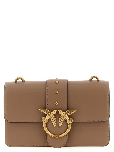 Pinko 'love One Mini' Crossbody Bag In Sand