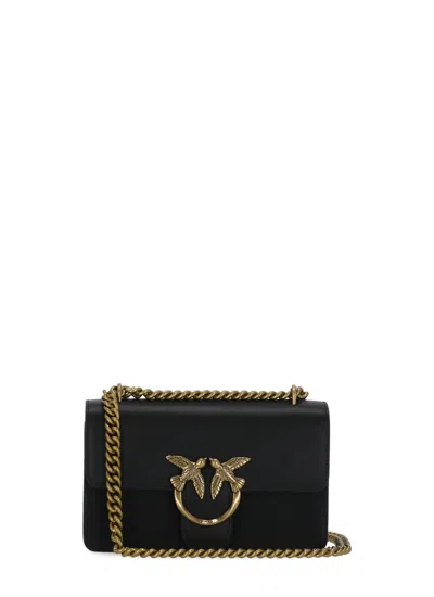 Pinko Love One Mini Crossbody Bag In Black