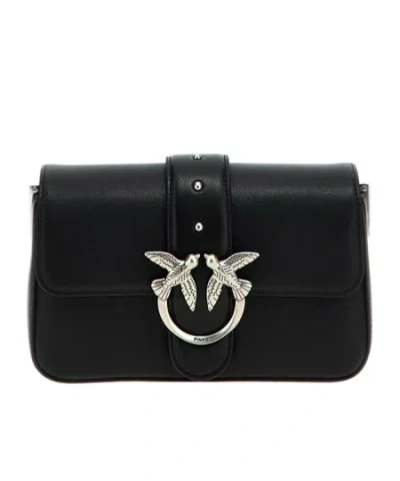 Pinko Love One Mini Crossbody Bag In Black