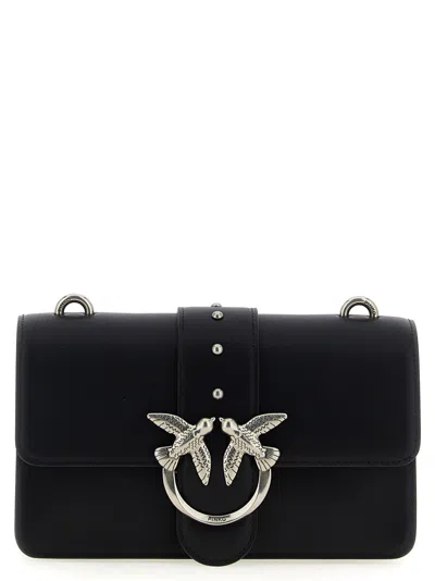 Pinko Love One Mini Crossbody Bag In Black