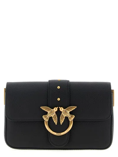 Pinko 'love One Mini' Crossbody Bag In Black