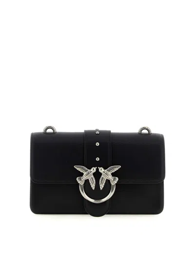 Pinko Love One Mini Crossbody Bag In Black