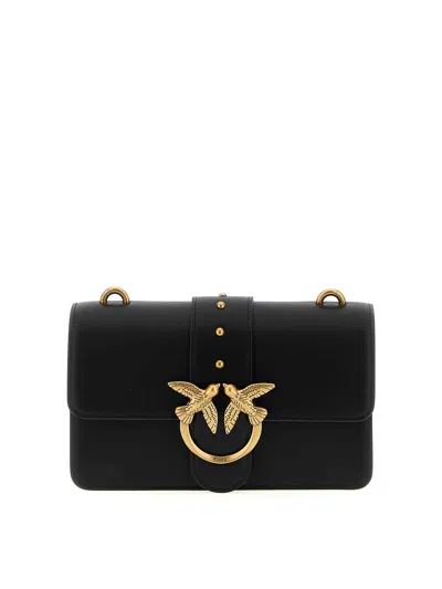 Pinko Love One Mini Crossbody Bag In Black
