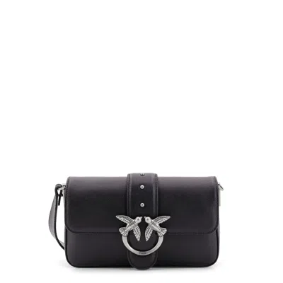 Pinko Love One Mini Crossbody Bag In Black