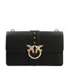 Pinko Stitched Chain Strap Satchel In Black