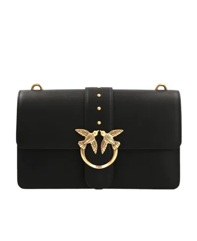 Pinko Love One Classic Mini Crossbody Bag In Black
