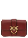 Pinko Love One Mini Crossbody Bag In Bordeaux