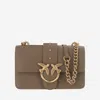 Pinko Love One Mini Crossbody Bag In Brown