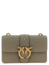 Pinko Love One Mini Crossbody Bag In Gray
