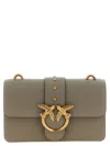 Pinko Love One Mini Crossbody Bag In Gray