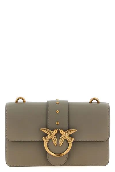 Pinko 'love One Mini' Crossbody Bag In Gray