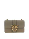 Pinko Love One Mini Crossbody Bag In Gray