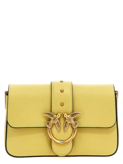 Pinko Love One Mini Crossbody Bag In Green