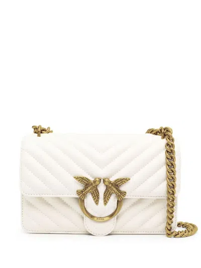 Pinko Love One Mini Crossbody Bag In Neutral